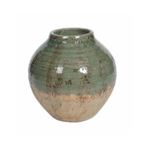 HD Designs Terracotta Vase - Green