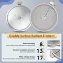 316282100 316282101 12" Dual Radiant Surface Element Compatible with Frigidaire Kenmore Electric Range Replaces 316282102 318198935 316216600 316464900 316464901 Haliant Surface Element