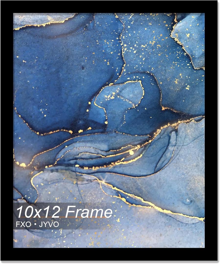 10x12 Picture Frame, Black Frame for 10 x 12 Inch Picture Poster Photo, Light Weight and High Transparent 10 by 12 Frame for Wall - 1 Pack/Black/10 x12