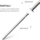 50Pcs Tri-Fold Aluminum Blind Rivets,Tri Grip Exploding Assortment Bulb Style Pop Rivets for Automotive, Soft or Plastic Materials (Silver, 1/4"x1-3/8")