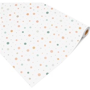 Breling 6 Rolls Polka Dot Bulletin Board Paper Roll 4 x 12 ft Fade Resistant Paper Colored Background Roll Bulk for Art Classroom Decor Drawing Craft(Vivid)