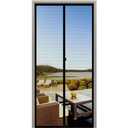 Magnetic Screen Full Frame Loop Sewn Full Sizes Instant Screen Door, Add-On Magnets and Weight Bars Net Screen Door(Fits Doors Up to 30"x82")
