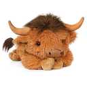 WDXDSOB Weighted Highland Cow Stuffed Animals, 4.2 Lbs Weighted Highland Cow Plush for Kids & Adults, 21.6 Inch Large Cattle Pillow Toy Gift for Christmas Birthday Gift