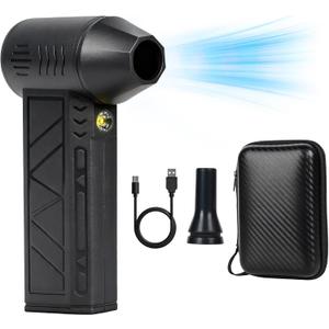 120,000RPM Cordless Air Duster with LED Light, 3-Speed Electric Air Blower & Handheld Flashlight, Rechargeable Dust Blower for PC, Keyboard, Car, Home Dark Area Cleaning