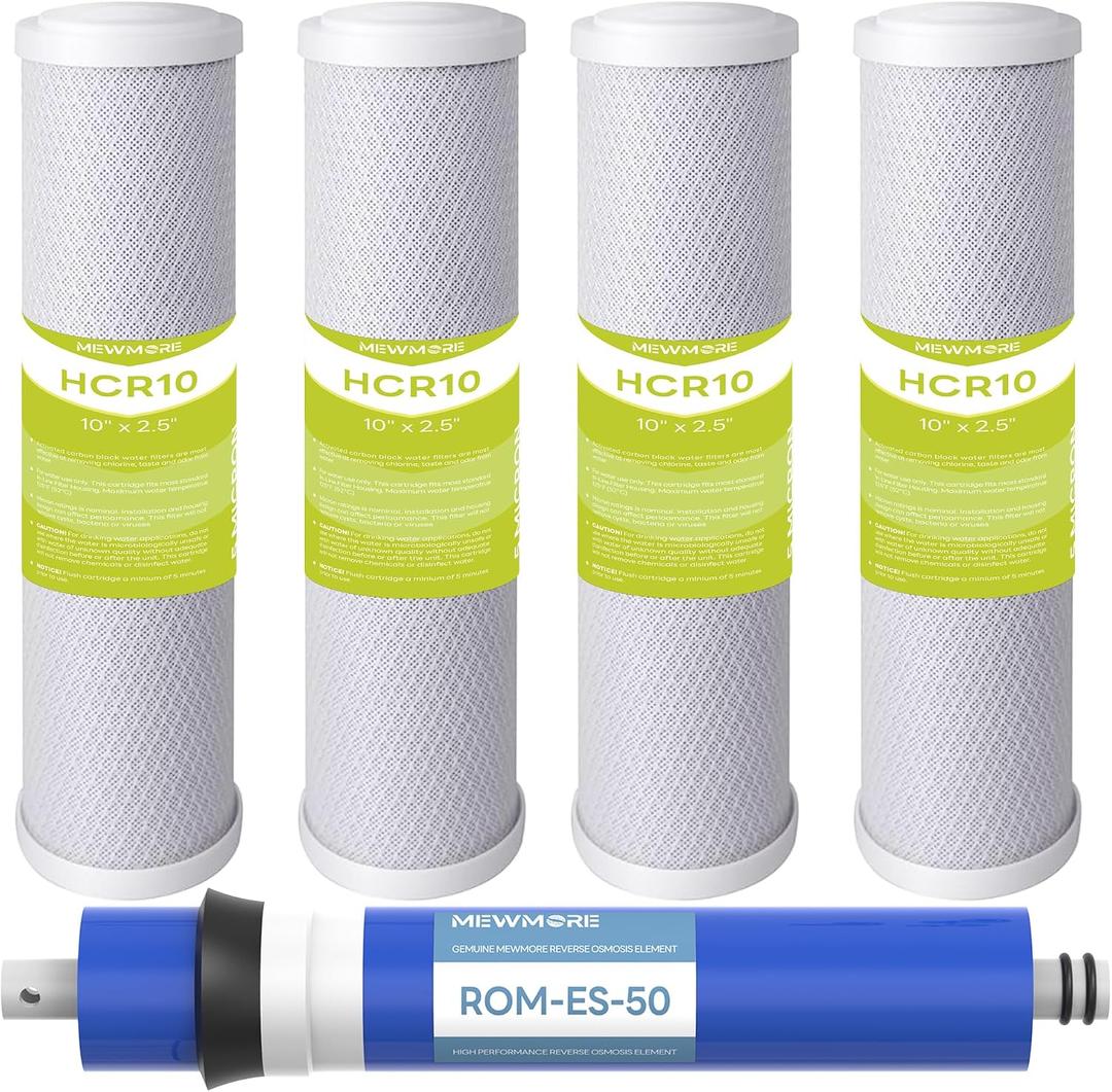 FX12P, FX12M, TFM-24 RO Water Filter Set Fit for GE GXRM10RBL GXRM10G