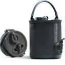 Colapz 2-in-1 Collapsible Camping Water Container with Spigot - 2 Gallon Portable Bucket & Camping Water Jug with Spout - Sports Water Jug - RV Bucket - Water Jug Dispenser (Black)