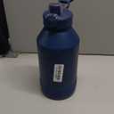 Manna Push Stainless Steel Bottle with Push-open Locking Lid and Sipping Spout - 64 Oz - Sapphire Powder Coat