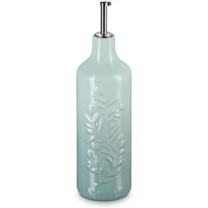 Le Creuset Stoneware Olive Branch Collection Oil Cruet, 20 oz., Sea Salt