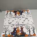 Halloween Dog Mailbox Covers Magnetic Spooky Dog Mailbox Cover Halloween Post Letter Box Cover for Garden Yard Decor 25,5x21 Inch