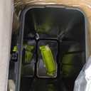 EKO Madison Matte Stainless 50 Liter/13.2 Gallon Step Trash Can w/Inner Liner - Fingerprint Resistant Finish