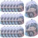 20 Pcs Mesh Laundry Bags Bulk with Drawstring 20 x 24'' Hanging Heavy Duty Medium Mesh Dry Cleaning Bag Machine Washable Large Net for Clothes,Sock,Bed Linen Dormitory, Travelling Camping