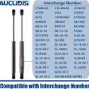 C16-04445 17 inch 55lb/245N Gas Strut Shock Lift Support Spring for Leer Camper Shell Truck Topper Cap Canopy Door Window Toolbox Snugtop Replacement Parts, 4514 SE172P55, Set of 2 by AUCLIDIS
