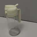 YARRAMATE 16oz/470ml Glass Olive Oil Sprayer for Cooking with Stickers, 2 in 1 Oil Dispenser for Kitchen Gadgets, Food Grade Premium Spray Bottle for Salad, Frying, BBQ (Creamy White)