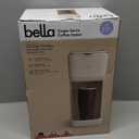 BELLA Single Serve Coffee Maker, K Cup & Coffee Ground Compatible with Removable, Adjustable Drip Tray, Auto Shutoff & Reusable Dishwasher Safe Accessories, Brews 6oz to 14oz, 1000 Watt, Oatmilk