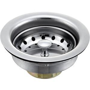 3-1/2 Inch SS Kitchen Sink Drain Strainer and Stopper, Drain Basket, Sink Drain Assembly