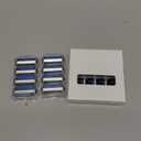 5-Blade MotionSphere Men's Razor with Dual Lubrication and Precision Trimmer, 17 Piece Set, 1 Handle & 16 Cartridges, Black