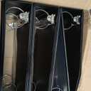 Samsill 2 Inch 3 Ring Binders, Economy Round Ring, Clear View Cover, 425 Sheet Capacity - for School, Home, Office - Black, 6 Pack