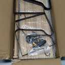 Gurfury Wooden Hanging Pot Rack with 8 Hooks - Farmhouse Style Wall Mount Multifunctional Cookware Organizer Rack Kitchen Storage for Pans Utensils (Natural)