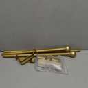 Gold Curtain Rod for Windows 30 to 60 Inch, 2 Pack 5/8 Inch Diameter Adjustable Curtain Rods With Brackets, Heavy Duty, Easy to Install, Suitable for Bedrooms and Outdoor