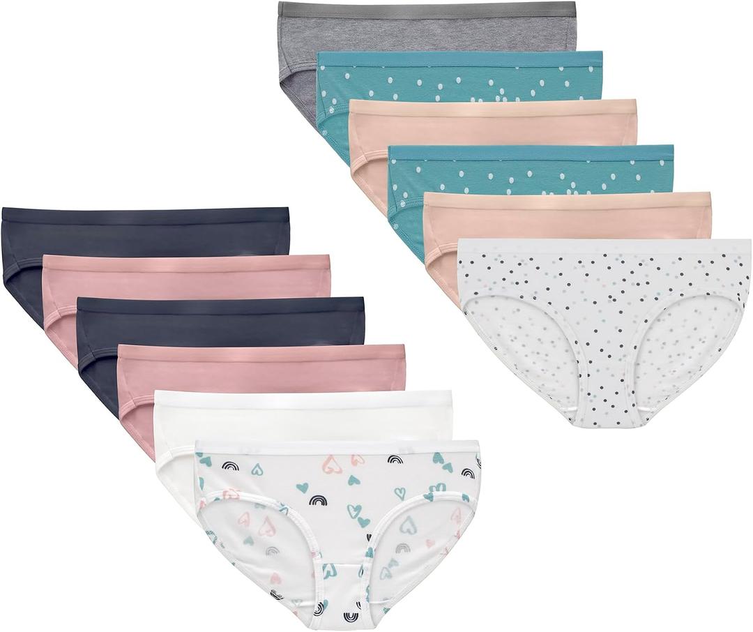 Hanes Girls' Cotton Stretch Underwear (Size S)