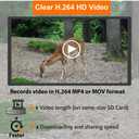 GardePro A3S Trail Camera (Non-Cellular, Non-WiFi), Enhanced Low-Light Performance, 64MP Photo & 1296P HD Video, 0.1s Trigger, 100ft No-Glow Night Vision, Motion Activated Wildlife Camera