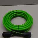 PWACCS Pressure Washer Hose for Power Washer 3600 PSI High Pressure Replacement Hose 1/4" x 25 FT Flexible Power Washing Extension Hose Compatible with M22 Fittings