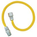 Dormont 3/8" OD x 24" Coated Stainless Steel Gas Connector, 1/2" FIP x 1/2" MIP