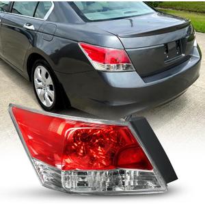 AUTOONE Honda Accord Tail Lights Compatible with 2008 2009 2010 2011 2012, Honda Accord Tail Light Assembly Left, Driver Side, Rear Factory OEM