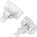3314067.004B Trailer Mounting Bracket Compatible with Dometic/Sunchaser Awning Parts with 4 Sealing Gasket White (2 Pack)