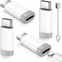Lightning to USB C Adapter for iPhone15/16/17 Pro/17 Pro Max,Fast Charging&Data Transfer,Type C Charger Connector Cable for 17/16,Serial Adapter-Not for Headphone/OTG (All White)