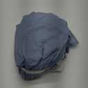 Easy Fit Solid Elastic Wrap Around Bed Skirt, Easy On/Off Dust Ruffle (18 Inch Drop), Twin/Full, Dusty Blue