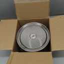 Stainless Steel Tea Ball Strainer Tea Infuser Soup Seasonings Seperation Basket Spice Filter Seasoning Strainer Mesh Filter Extra Fine with Chain Hook-3.2L (16CM*16CM)