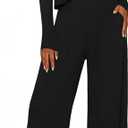 PRETTYGARDEN Women's 2 Piece Lounge Fall Sets Casual Long Sleeve Pajamas Comfy Pants Matching Spring Travel Outfits Clothes, M