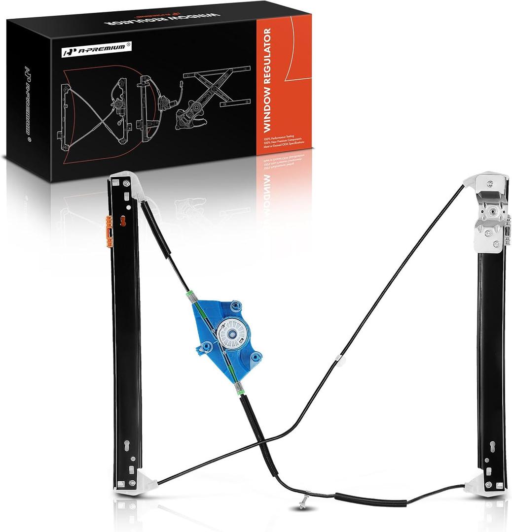 A-Premium Power Window Regulator Without Motor Compatible with Audi A4 2002-2008 A4 Quattro 2002-2008 RS4 2007-2008 S4 2002-2008 Front Driver Side