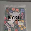 KYKU Women's Tank Top Summer Sleeveless T Shirt Casual V Neck Curved Hem Blouses Size S