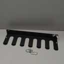 Bat Rack: Wall-Mounted Baseball & Softball Bat Holder - Heavy Duty Metal Storage for 10 Bats