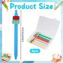 6PCS Back to School Pens for Teacher,First Day of School Gifts for Student,Teachers Must Haves Supplies,School Classroom Essential Stuff Accessories,Cute Black Ink Writing Ballpoint Pen