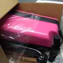 Scooter Luggage for Kids Scooter Suitcase for Ages 4-12, 4 in 1 Kids Luggage Boarding Suitcase Detachable & Foldable Scooter Travel Trolley Ride On Luggage-Fuchsia, Medium