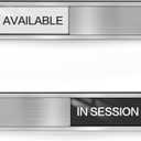 In Session Door Sign, Magnetic Office Door Signs, Available In Use Sign for Therapists, Massage, Conference Room, Hospital, Treatment, Home Office, School