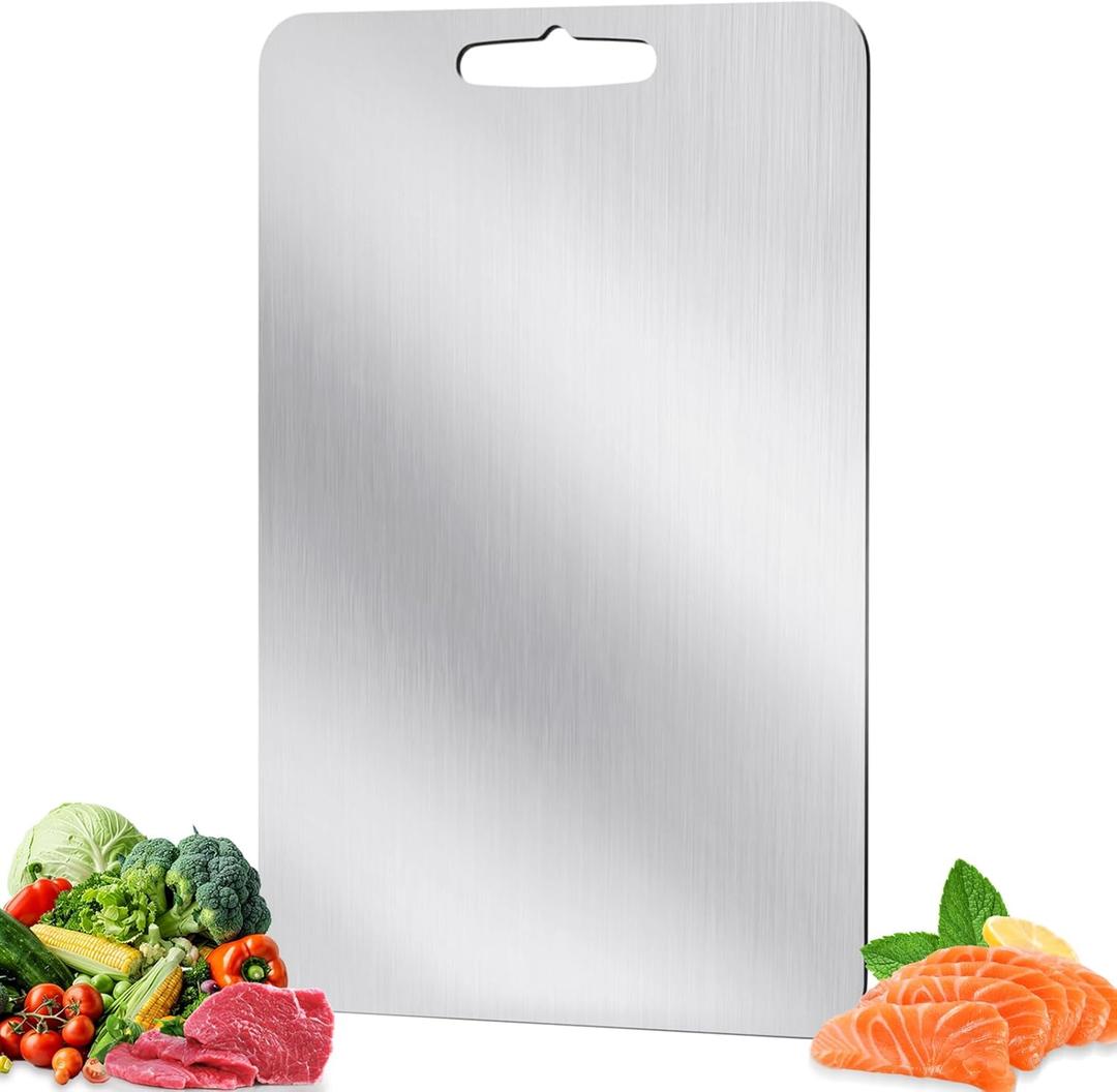 Titanium cutting boards for kitchen,cutting boards non toxic,Dishwasher Safe Suitable For Kitchen Or Outdoor Camping (M11*8) (Medium)
