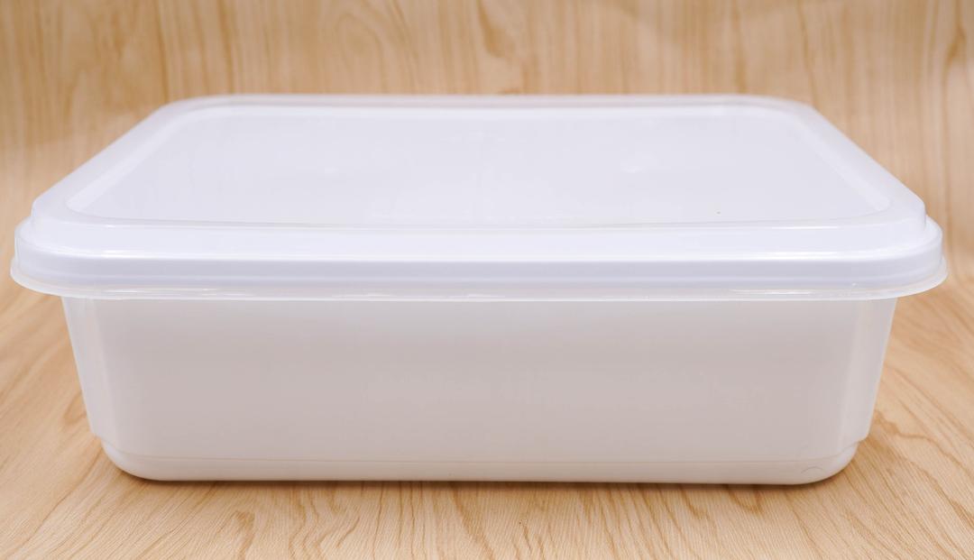 Food Container Rectangular Plastic, 2Pack