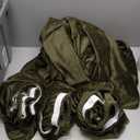 H.VERSAILTEX Modern Velvet Plush 4 Piece High Stretch Sofa Slipcover Sofa Cover Furniture Protector Form Fit Thick Velvet Sofa Cover for 3 Cushion Couch Width Up to 90 Inch (Sofa, Olive)