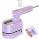 Mini Steam Iron for Clothes, Travel Steamer for Clothes Portable, Micro Steam Iron Mini Handheld Steamer Support Dry And Wet Ironing for Home Travel Purple