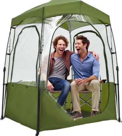 Raynesys Sports Tent, Instant Pop Up Bubble Tent Fits 1-2 Persons for Outside Fishing Camping Sports Events, Ultra Visibility, No Condensation, All Weather