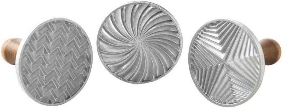 Nordic Ware Geo Cast Cookie Stamps (Set of 3)