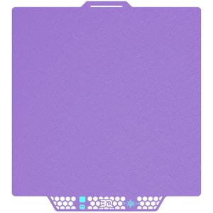 BIQU CryoGrip Pro Glacier Build Plate for Bambu-Lab X2D P2S P1S P1P X1C X1E A1 3D Printers, Double-Sided Fine Textured Spring Steel Sheet, Firm Adhesion, 257x257mm, Purple