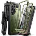 SUPCASE for Samsung Galaxy S25 Ultra Case with Stand (Unicorn Beetle Pro), [2 Front Frames] [Built-in Screen Protector & Belt-Clip] Military-Grade Protection Phone Case for S25 Ultra 6.9 Inch, Guldan