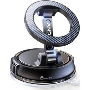 Car Phone Holder for Magsafe [78+LBS Strongest Suction & 2400gf Strongest Magnetic] 360 Adjustable Car Phone Mount, Phone Holders for Your Car for iPhone 16 Pro Max 15 14 13 12 Plus (Carbon Fiber)