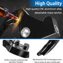Quick Release Rotary Docking Latches with Locks, Locking Detachable Latch Kit Compatible with for Touring Softail Sportster Dyna Backrest Sissy Bar Luggage Rack 1986-2024,Sissy Bar Backrest Latch Clip