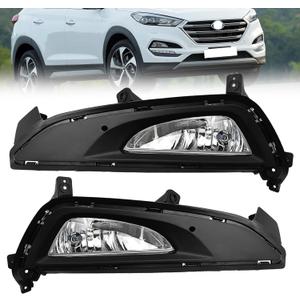 Fit for 2016 2017 2018 Tucson Bumper Fog Lights Left Passenger Side & Right Driver side Lamp